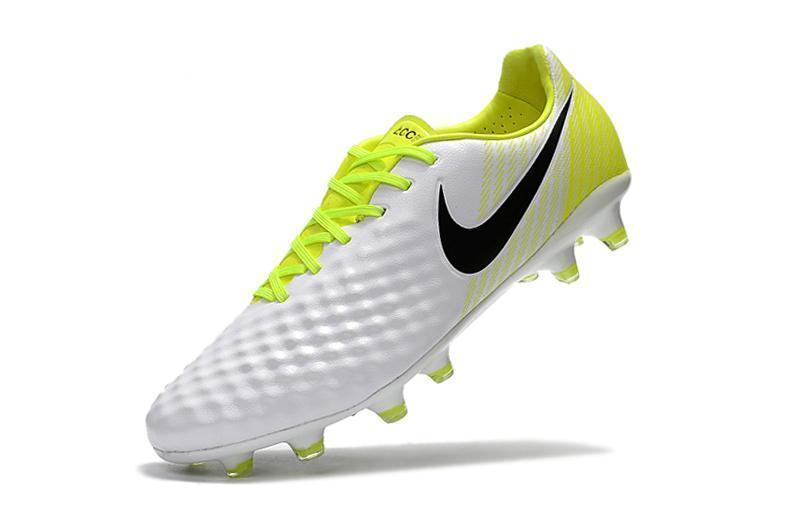 New Nike Magista Obra II FG Soccer Cleats Shoes Yellow White