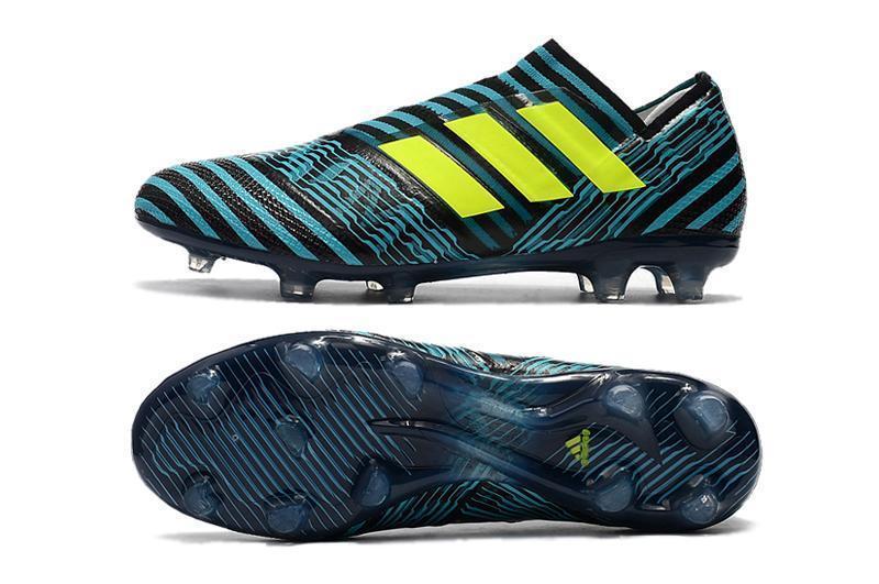 New Adidas Nemeziz FG Agility TPU Soccer Cleats Shoes BLue Black Lime