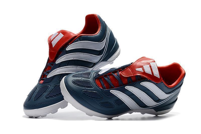 Adidas Predator Precision Turf Soccer Cleats Blue Grey White Red