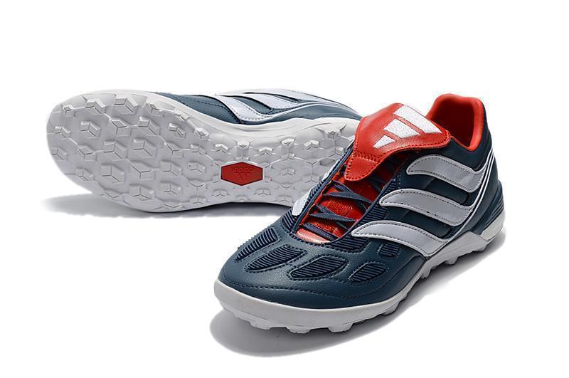 Adidas Predator Precision Turf Soccer Cleats Blue Grey White Red