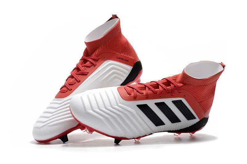 New Adidas Predator 19.1 FG Soccer Cleats Shoes Red White