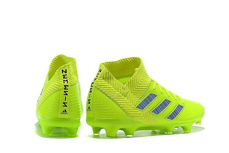 New Adidas Nemeziz 18.1 FG Soccer Cleats Shoes Green Blue