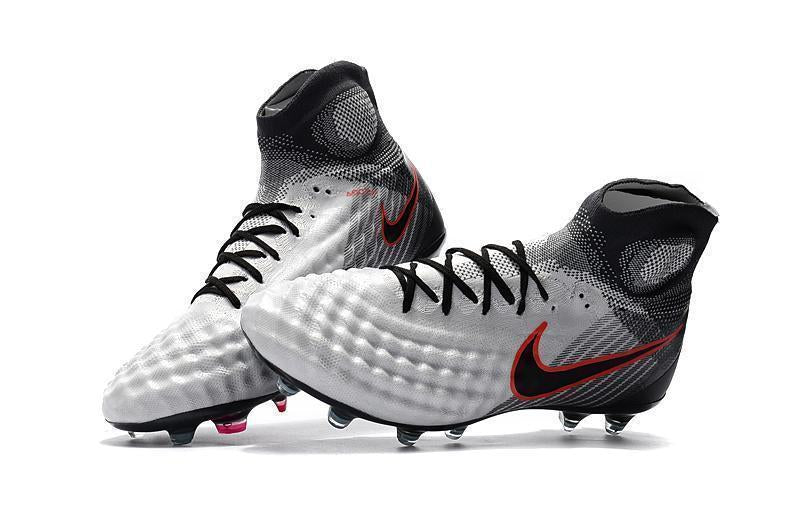 New Nike Magista obra II FG Soccer Cleats Shoes White Black Red