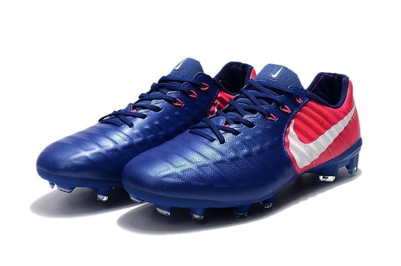 Nike Tiempo Legend VII FG Soccer Cleats Blue Pink White