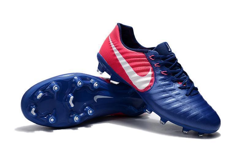 Nike Tiempo Legend VII FG Soccer Cleats Blue Pink White