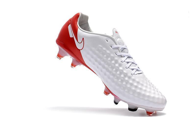 New Nike Magista Obra II FG Soccer Cleats Shoes White Red Stripe