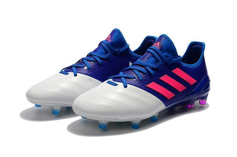 Adidas ACE 17.1 Primeknit Soccer Cleats Blue Pink White