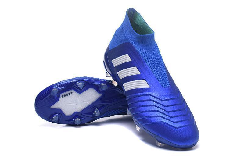 Adidas Predator 18+ FG Soccer Cleats Royal Blue White