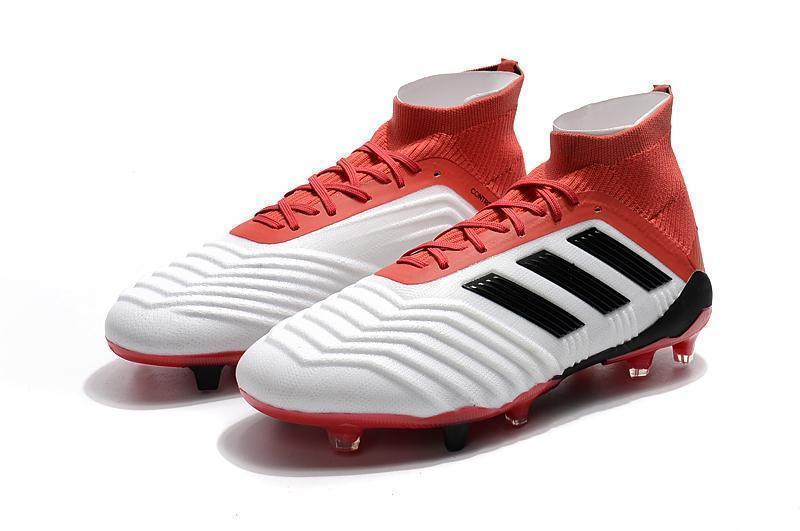 Adidas Predator 18.1 FG Soccer Cleats Red White Black