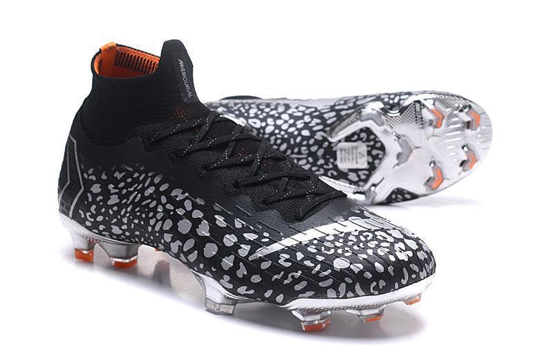 Nike Mercurial Superfly VI Elit FG Black White Leopard High Cut