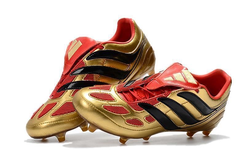 Adidas Predator Precision FG Soccer Cleats Golden Red Black