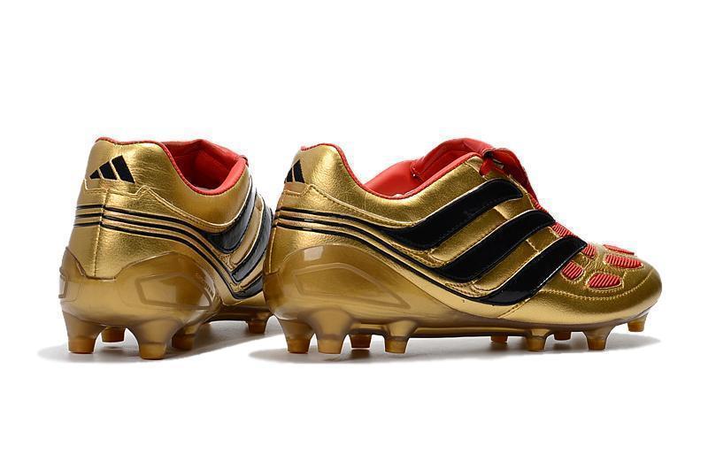 Adidas Predator Precision FG Soccer Cleats Golden Red Black