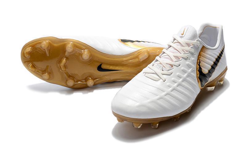 Nike Tiempo Legend VII FG Soccer Cleats White Golden