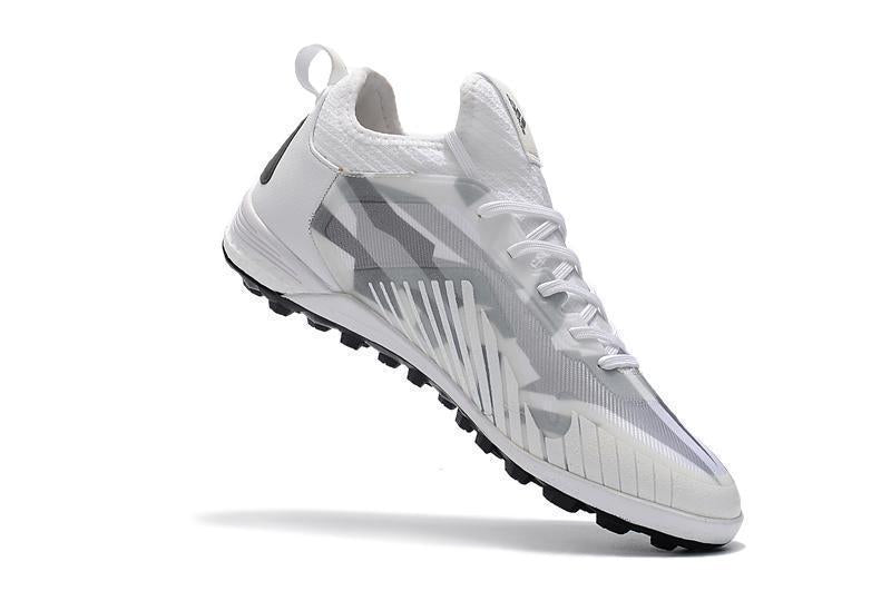 Adidas ACE TF Grass Spike Soccer Cleats Shoes White Gray