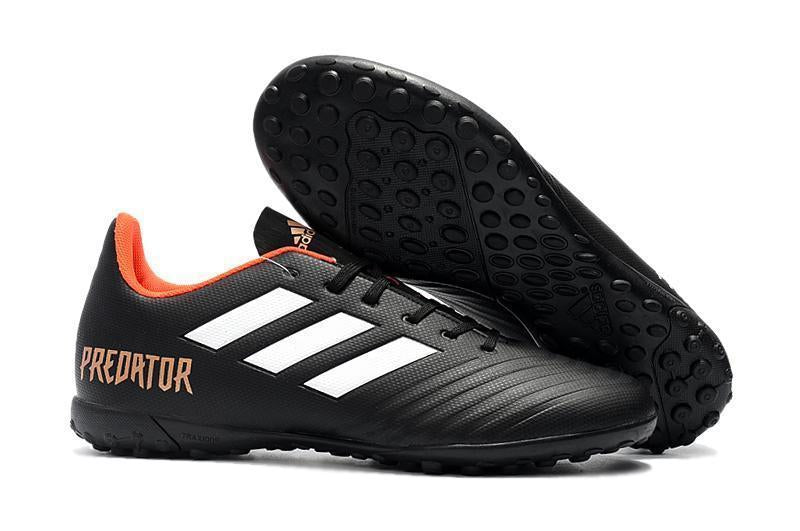 New Adidas Predator 18.4 TF Soccer Cleats Shoes Black White Orange