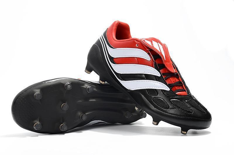 New Adidas Predator Accelerator FG Soccer Cleats Shoes Red Black White