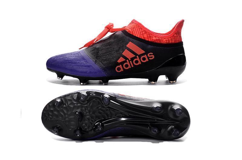 Adidas X 16+ Purechaos FG/AG Soccer Cleats Purple Black Solar Red