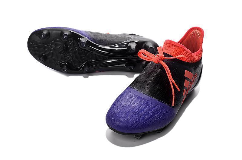 Adidas X 16+ Purechaos FG/AG Soccer Cleats Purple Black Solar Red