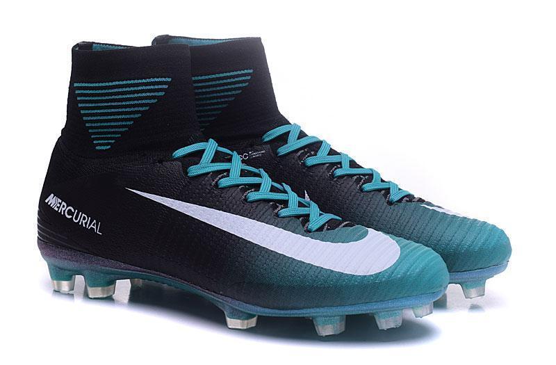 Nike Mercurial Superfly V FG Soccer Cleats Blue Black White