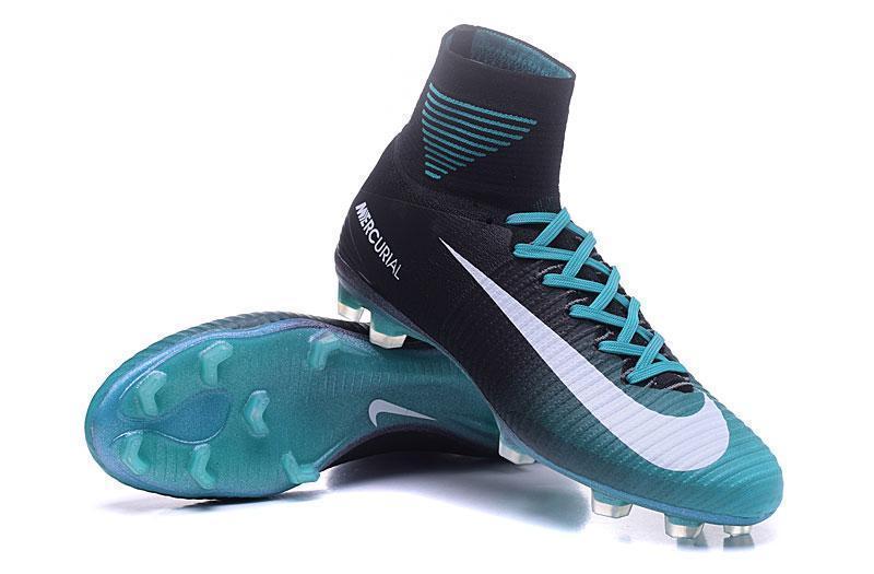 Nike Mercurial Superfly V FG Soccer Cleats Blue Black White