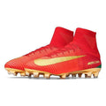 Nike Mercurial Superfly V CR7 FG Soccer Cleats Red Golden