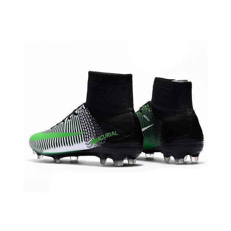 Nike Mercurial Superfly V FG Soccer Cleats Green White Black