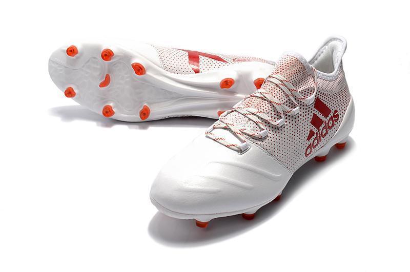 New Adidas X Series Leather FG Soccer Cleats Shoes White Orange