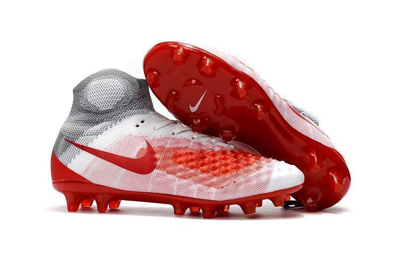 New Nike Magista Obra II FG Soccer Cleats Shoes White Red