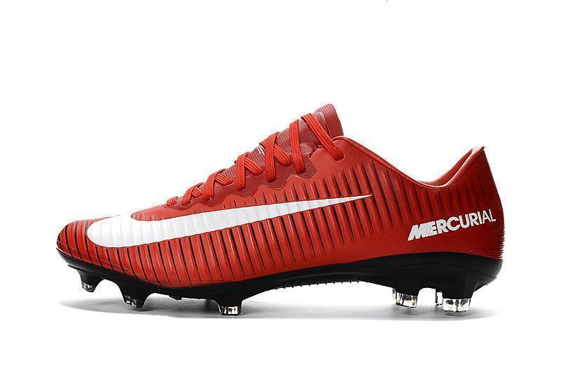 Nike Mercurial Vapor XI FG Soccer Cleats Red White Black