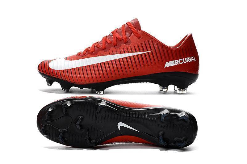 Nike Mercurial Vapor XI FG Soccer Cleats Red White Black