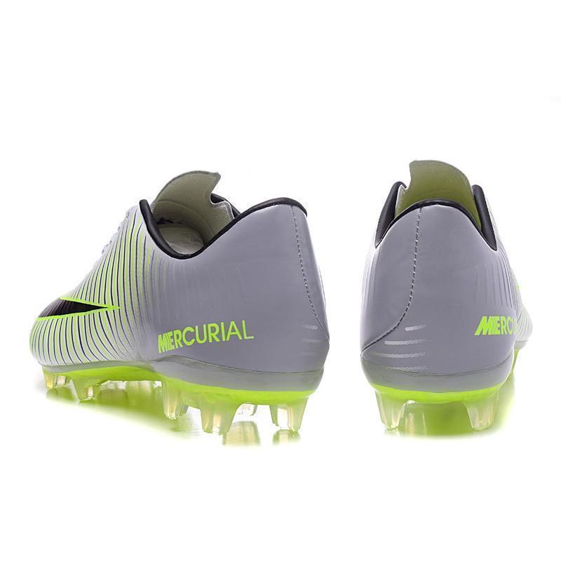 Nike Mercurial Vapor XI FG Soccer Cleats Grey White Green