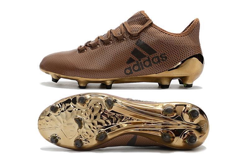 New Adidas X Series FG TPU Soccer Cleats Shoes Coffee Gold