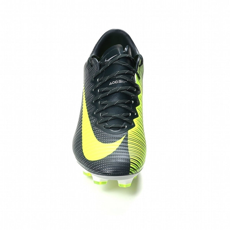 Nike Mercurial Vapor XI CR7 FG Soccer Cleats Seaweed Volt Hasta White