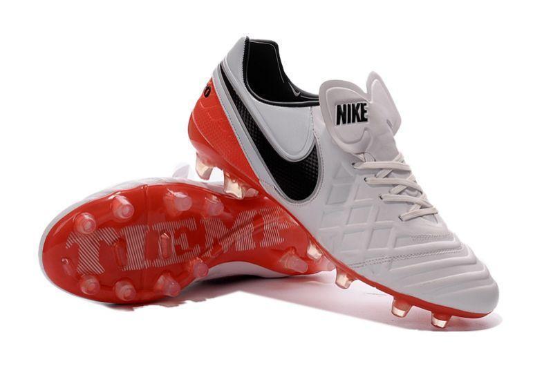 Nike Tiempo Legend VI FG Soccer Cleats White Red Black