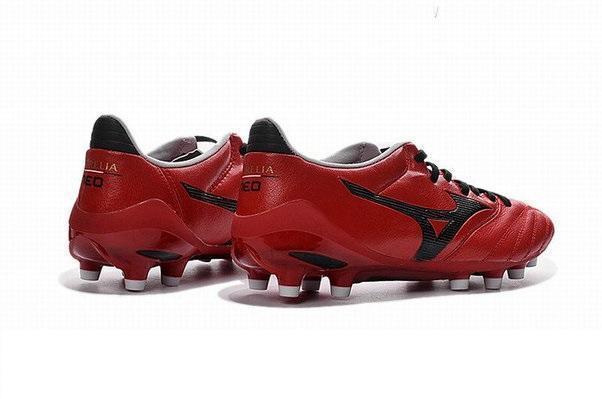 Mizuno Morelia Neo II FG Soccer Cleats Red Black