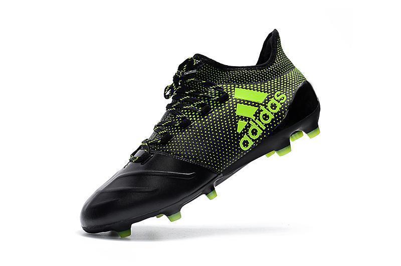 New Adidas X Series Leather FG Soccer Cleats Shoes Black Green