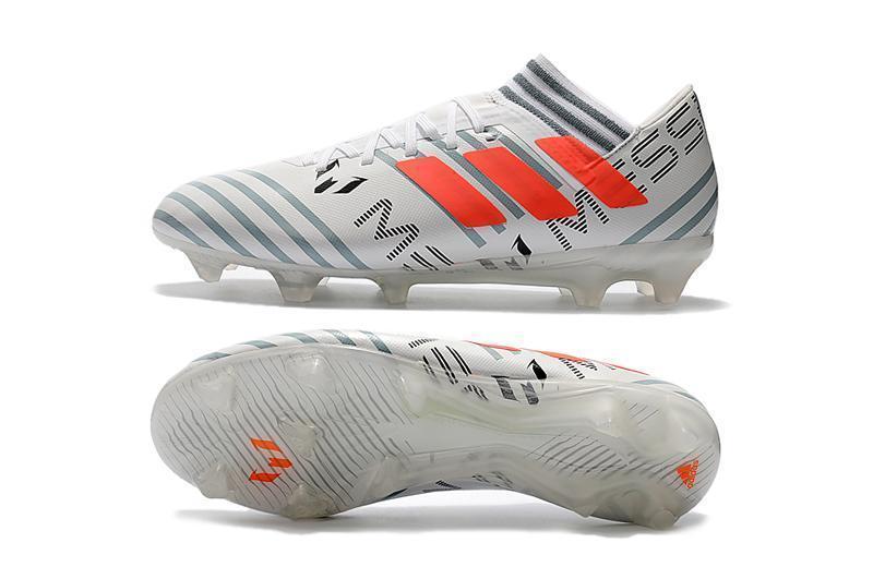 New Adidas Nemeziz Messi FG Soccer Cleats Shoes Sliver Gray Orange