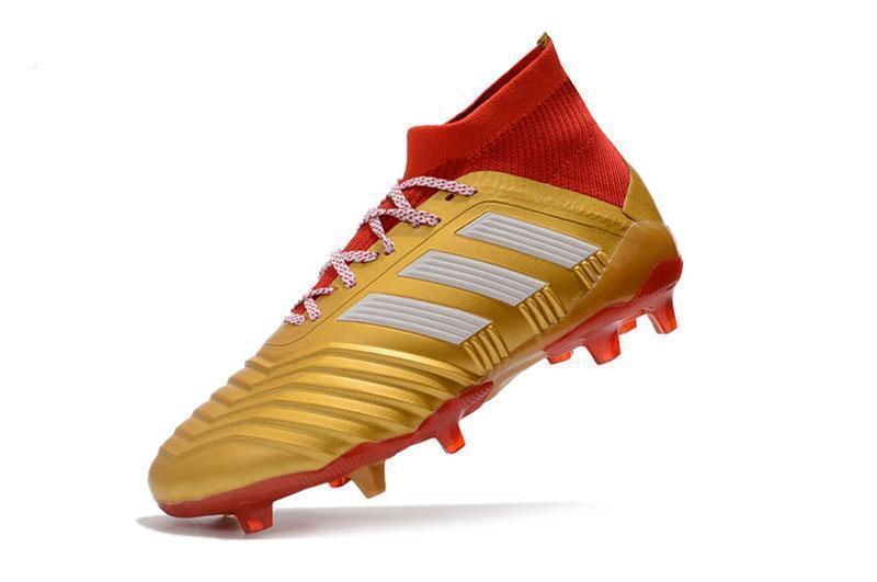 Adidas Predator 18.1 FG Soccer Cleats Golden Core White Red