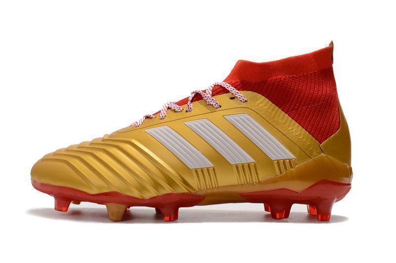 Adidas Predator 18.1 FG Soccer Cleats Golden Core White Red