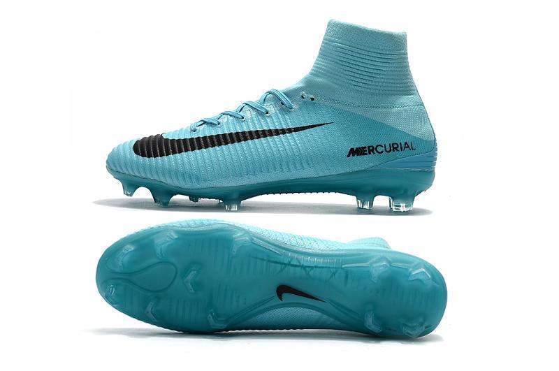 Nike Mercurial Superfly V FG Soccer Cleats Moon Blue Black