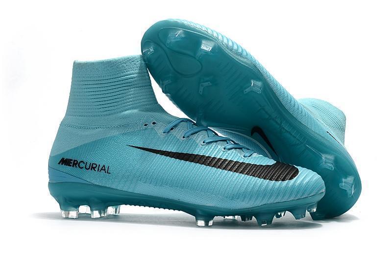 Nike Mercurial Superfly V FG Soccer Cleats Moon Blue Black