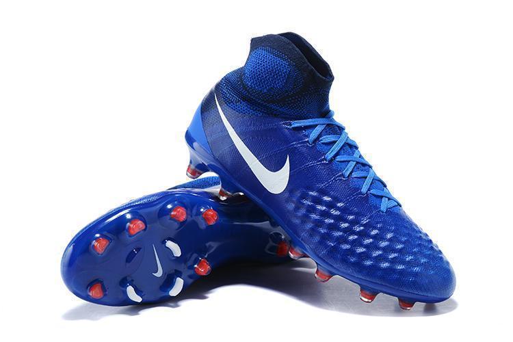 New Nike Magista obra II FG Soccer Cleats Shoes Royal Blue White