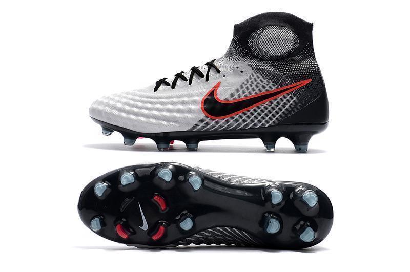 New Nike Magista obra II FG Soccer Cleats Shoes White Black Red