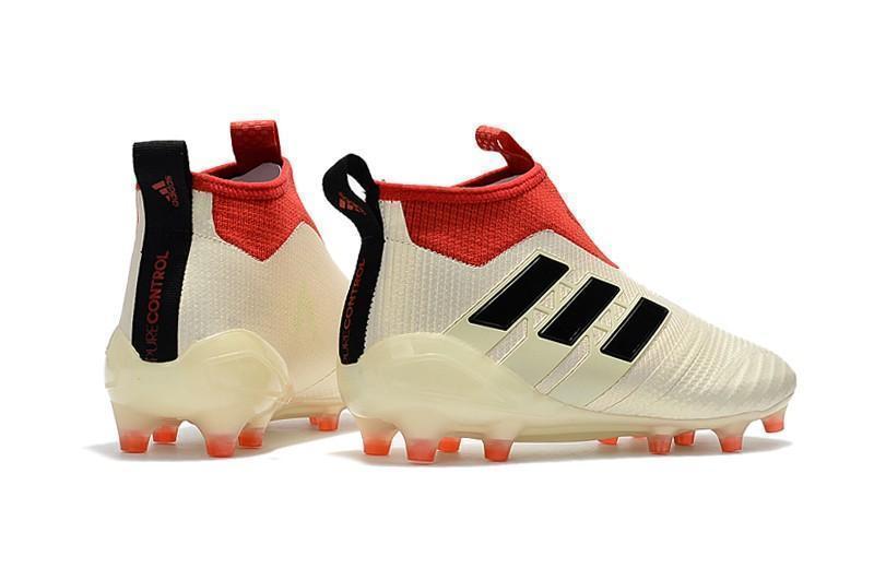 Adidas Ace 17+ Purecontrol FG Champagne Soccer Cleats White Red Black