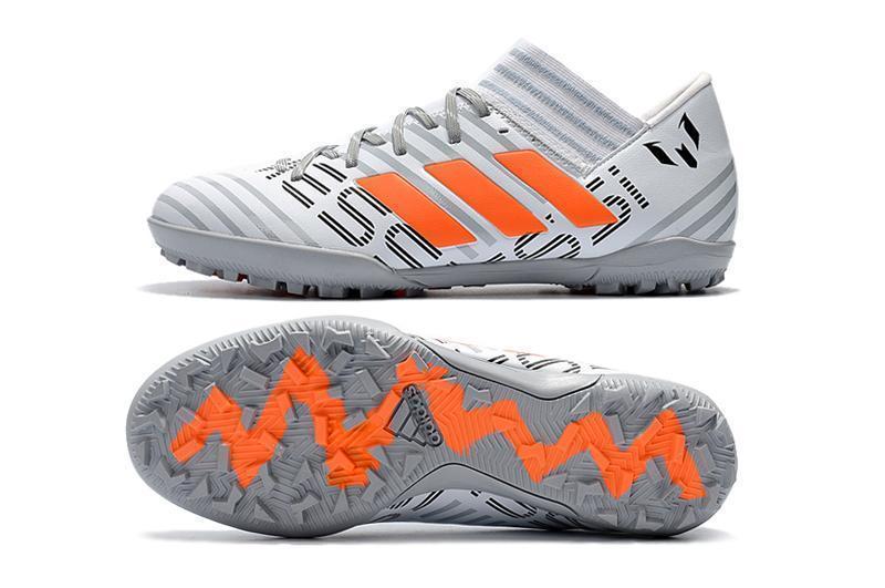 New Adidas Nemeziz series TF Soccer Cleats Shoes White Gray Orange