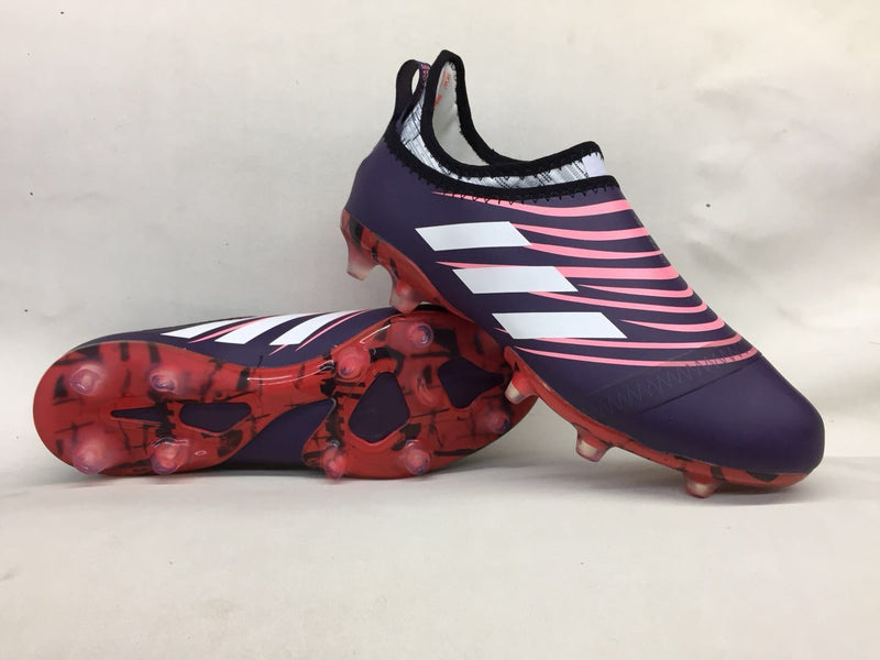 New Adidas Glitch Skin 17 FG Soccer Cleats Shoes Purple White Red Pink