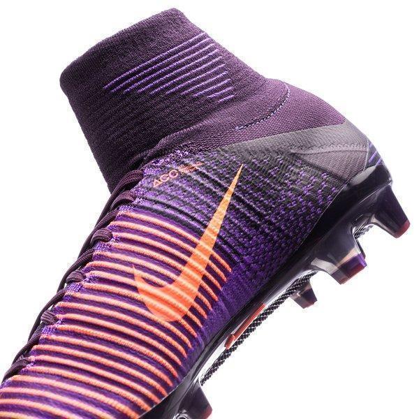 Nike Mercurial Superfly V AG Soccer Cleats Purple Bright Citrus