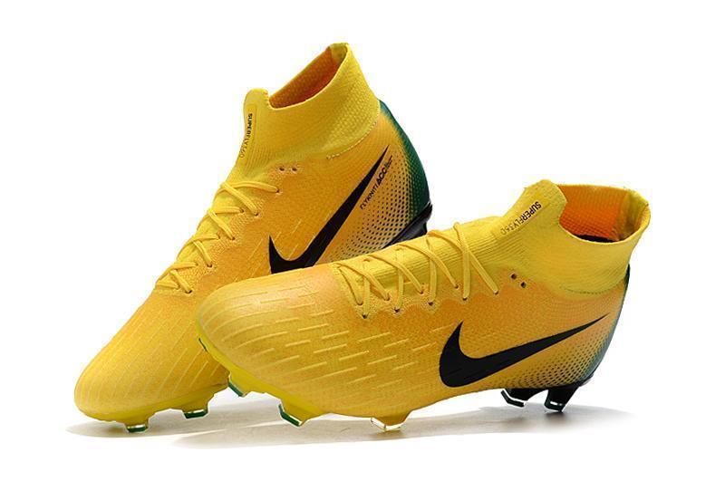 Nike Mercurial Superfly VI 360 Elite FG Soccer Cleats Yellow Green