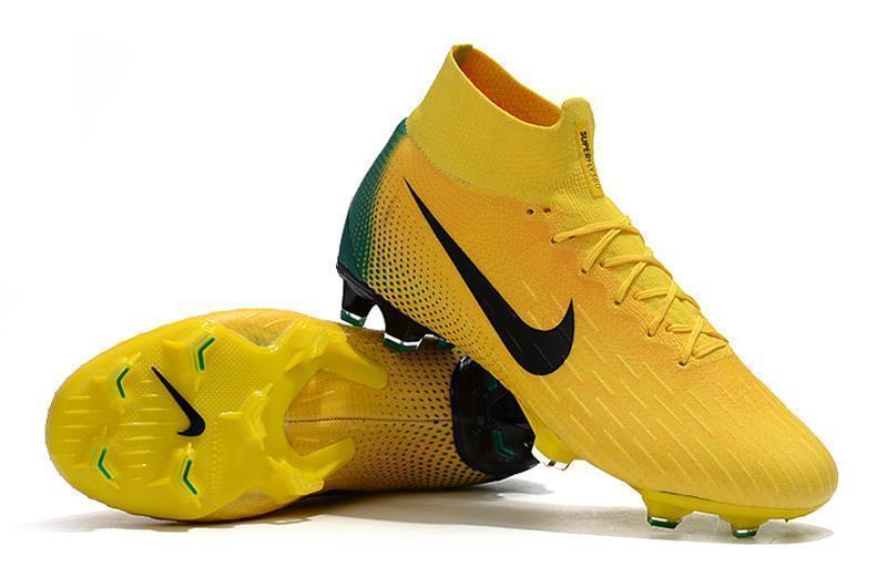 Nike Mercurial Superfly VI 360 Elite FG Soccer Cleats Yellow Green