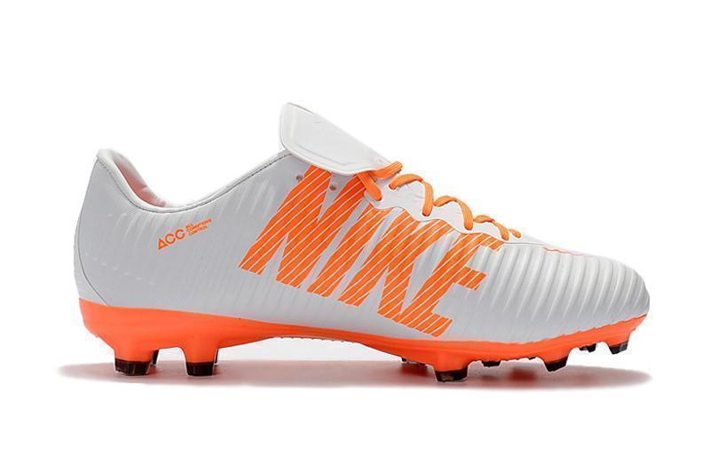 Nike Mercurial Vapor XI FG Soccer Cleats White Orange